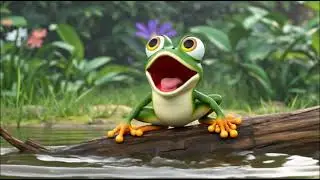 Little Frog Jumping Around | Fun Nursery Rhyme