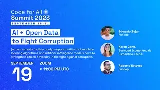 Panel | AI + Open Data to Fight Corruption