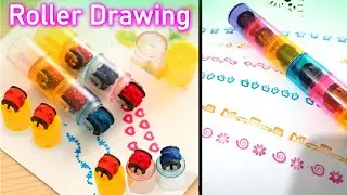 Colorful Ink Pad Stamp Roller 🎨 Fun Drawing Toy for Kids & Preschool Learning