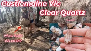 Finding Clear Quartz Crystals In Central Vic For Jewellery making - Then We Found This Huge Chunk!