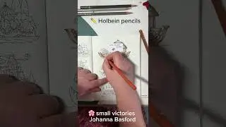 🌸 coloring with HOLBEIN pencils ✏️ #coloringbook #coloredpencils #johannabasford #coloringtutorial