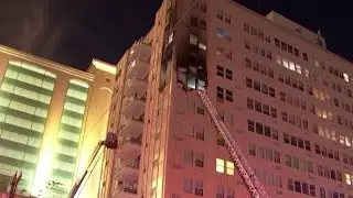 Fire tears through Atlantic City high rise condos early Wednesday