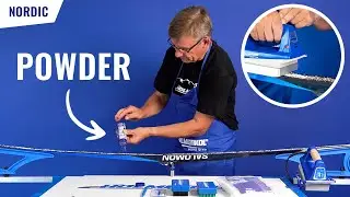 Нанесение ускорителя Syntec Powder &mdash; Подготовка гоночных беговых лыж (без фтора)