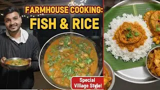 Farmhouse Par Banaya Spicy Machli Chawal! 🐟🍚 | Desi Village Food