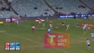 Jeff Robson scores the match winning try