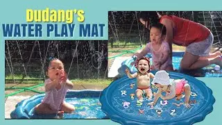 Jasonwell Water Sprinkler Play Mat for Toddler | Baby Crab