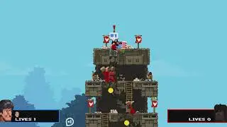 Broforce: Bruce Lee is unstoppable.