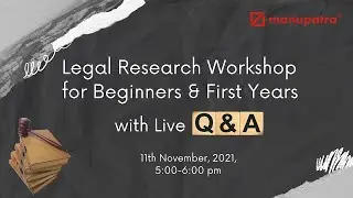 Legal Research Workshop for Beginners & First Years