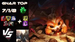 TOP Gnar vs Pantheon - EU Challenger Patch 25.S1.4