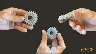 Gear 3D printed in stainless steel 17-4 PH with Pam technology using industrial MiM feedstock