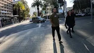 Walking in Hay st. Perth