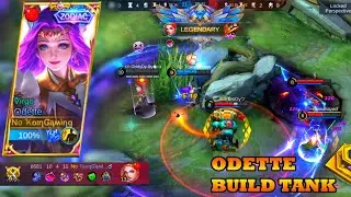 Odette Gameplay Tank Build!! Top 1 Global Odette Best Build 2021 - Mobile Legends