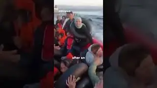 Greek coastguard rams into illegal immigrants leaving Turkey