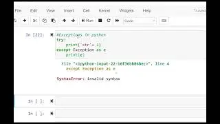 How to use exceptions in python