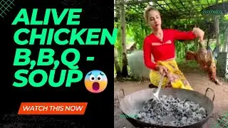 Alive Chicken:  Best Way to Satisfy Your Hunger - Chicken BBQ Soup at the End