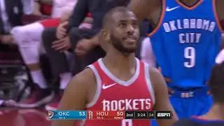 Chris Paul Taunts The Ref  & Gets A Technical After Bumped By Russell Westbrook!