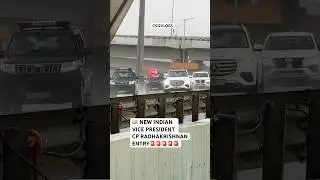 NEW INDIAN VICE PRESIDENT CP RADHAKRISHNAN ENTRY WITH SECURITY IN MUMBAI #SHORTS#INDIA#CAR#bjp