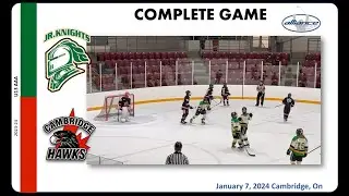 2024/01/07 London Jr Knights U13 AAA vs Cambridge Hawks