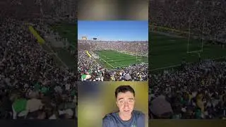 Notre Dame has the best stadium in college football 🤯