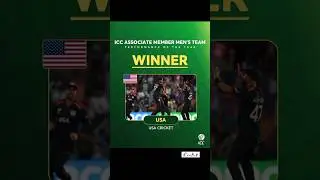 USA Cricket received the ICC Associate Member Men's Team Performance of the Year. #icc #cricket