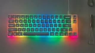 Unboxing Wormier K66 65% Transparent Acrylic Keyboard