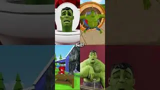 Green Hulk VS Red Hulk  !  The best episodes😂😂😂 #funnyshorts #hulk #memes