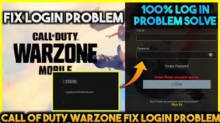 LOGGING IN TO ACTIVISION ACCOUNT PROBLEM COD WARZONE MOBILE | FIX LOGIN PROBLEM | COD WARZONE 2023