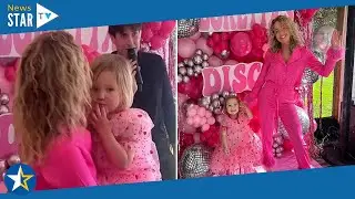 James Argent performs at ex girlfriend Lydia Bright's daughter's birthday party