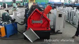 Scaffold plate making machine