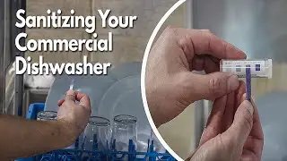 How to Sanitize Dishware-Low Temperature Dishwasher- Active Element- Facility Health Code Inspection