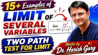 Limits of Several Variables |Two Path Test for Non-existence of limits