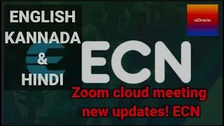Zoom cloud meeting new updates! ECN