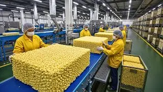 Inside the Instant-Noodle Factory: From Wheat Flour to Packaged Instant Noodles | Full Process