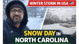 Winter Storm Warning & Snow in North Carolina USA | How Americans Prepare for Emergencies