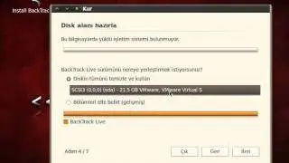 Backtrack 5 Linux Kurulumu