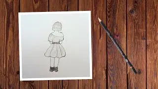 Simple Pencil Sketch of Girl | Easy Drawing for Beginners | Aesthetic Art ✏️