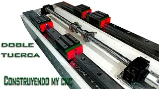 Fresadora Cnc #diy cncmill Tuerca anti backlash diy Vertical Machine Center CNC MILL