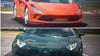 Ferrari f8 tributo and LAMBORGHINI Aventador SVJ loudest in Real life thank you for 100 SUBSCRIBER