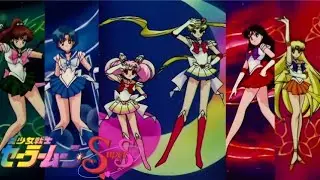 [1080p] Inner Sailor Soldiers Group Transformation (Pretty Soldier Sailor Moon SuperS)