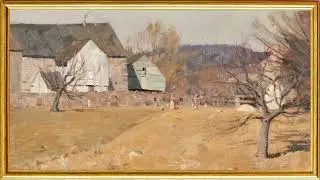 Rustic Farm Scene | Feeding the Chickens in Winter TV Screensaver | 1 Scene - 3 Hrs