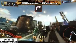 STORM RIDER ARCADE! Dirt Bike Racing IRON RUINS Track