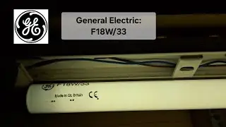 Rare and old 18W fluorescent lamp from General Electric (GE)