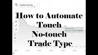 How to Automate Deriv Touch/No-touch Trade Type using Binogator