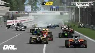 Formel DRL 2015 - Italian Grand Prix, Huge Startcrash in Monza