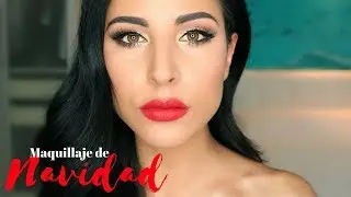 MAQUILLAJE de NAVIDAD | LABIOS ROJOS | Eva Davis