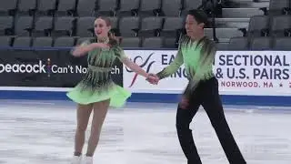 Scarlet Wiley - Cristian McKnight-Ide | Intermediate Pairs Free Skate | 2025 Eastern Sectional Singl