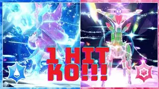 1 HIT KO!!! Iron Leaves & Walking Wake Spotlight Tera Raid Build Pokemon Scarlet and Violet