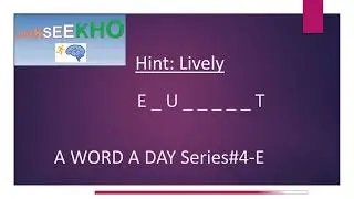 A Word A Day (AWAD)-Series 4, Word Starting with D, Learn New Word Every Day-Daily Dose of Words