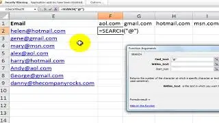 How to Search for Text Strings in Excel