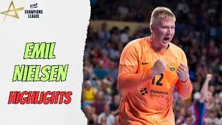 Las MEJORES PARADAS de Emil Nielsen en la EHF Champions League 2023